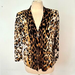 NWT Chico’s cardigan with brooch